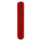Red bristle roller brush refill with dense scrub bristles for floor cleaning