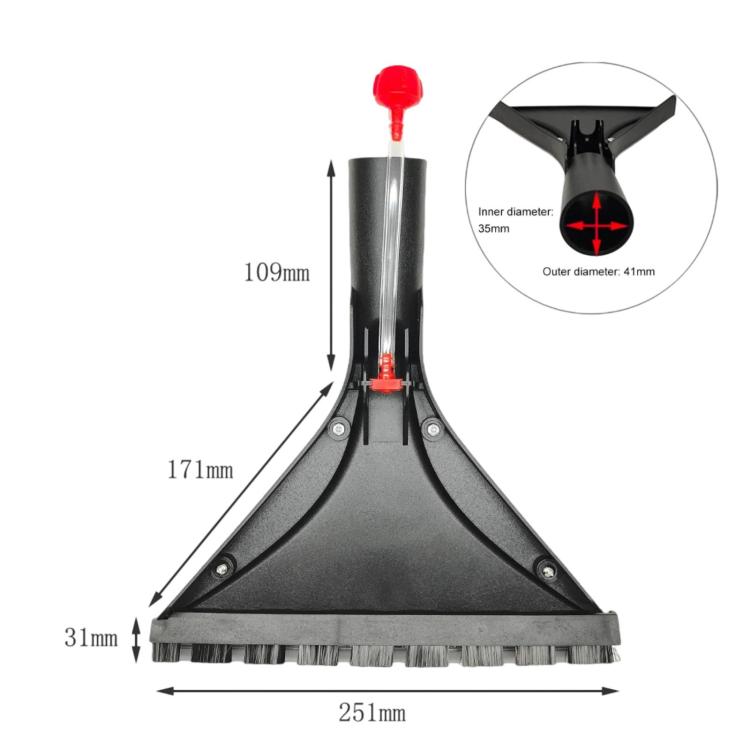 For Karcher / Tomas Vacuum Cleaners Triangular Carpet Brush Head, Triangular Carpet Brush Head