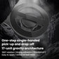 Carbon-fiber magnetic car mount ring with black inner holder, angled view