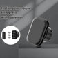 Square magnetic phone mount head with cable slot and 6-magnet array