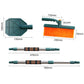 Multi-Functional Car Snow Scraper/Ice Shovel, E8001 Black, E8001 Dark Green, E8002 Black, E8002 Dark Green