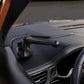 Black car air-vent phone mount with two snap-in vent clips on dashboard