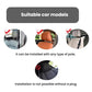 Car neck support pillow with mounting pole and clips, designed for compatible seats