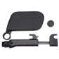 Car neck support headrest pillow kit with mount pole and knob fastener, dark gray