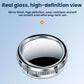 Car Suction Cup Type Wide-angle Reversing Mirror With Rain Guard, Silver, Black, White, Red, Blue