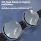 Car Suction Cup Type 360-Degree Adjustable Wide-View Reversing Mirror, Silver Pattern, Black Pattern, White Pattern