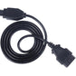 OBD2 adapter cable with black strain relief and multi-pin OBD connector
