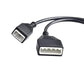 Nissan gateway adapter cable with two connector ends and multi-pin ports, black