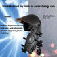 Bike phone mount with sun-visor shade and rainproof-style protective holder