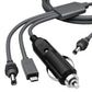 3 in 1 Mini Car DC Charger Power Cord, 3m