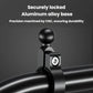 Heavy-duty handlebar phone mount with aluminum alloy base and ball joint knob