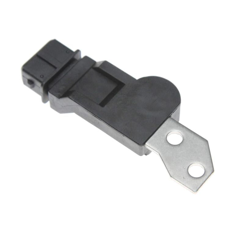 Camshaft sensor with black housing and silver mounting ears