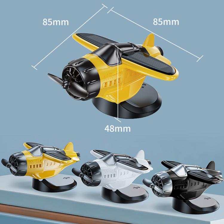 Automatic Rotating Car Dashboard Decorative Solar-Powered Airplane Ornament
