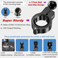 Black anti-slip ball head mount base for wireless phone charger with aluminum core