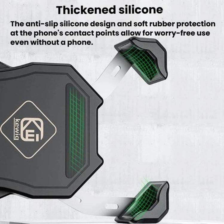 Phone holder cradle with thickened anti-slip silicone contact pads