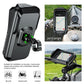 Outdoor cycling phone rainproof bag with back mount clamp and clear front screen cover