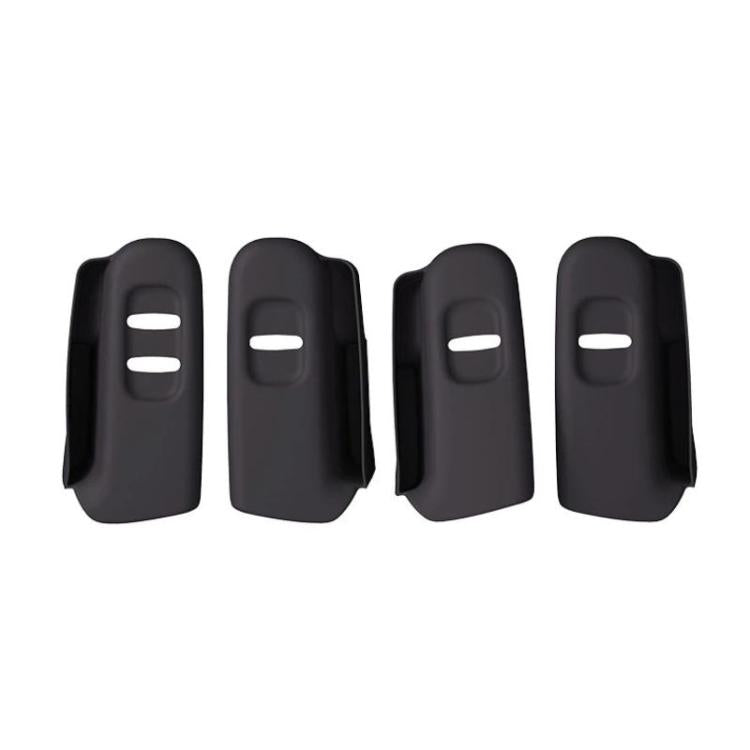 Set of black silicone anti-slip protection pads for window lift control panel