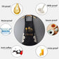 Waterproof Oil-Resistant Apron with Fork & Knife Print Unisex Adjustable Cooking Smock
