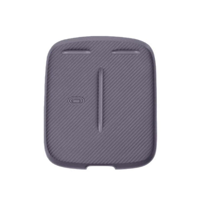 Purple silicone center console anti-slip mat with wireless charging slot, textured surface