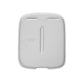 Light gray silicone center console anti-slip mat with wireless charging slot, textured surface