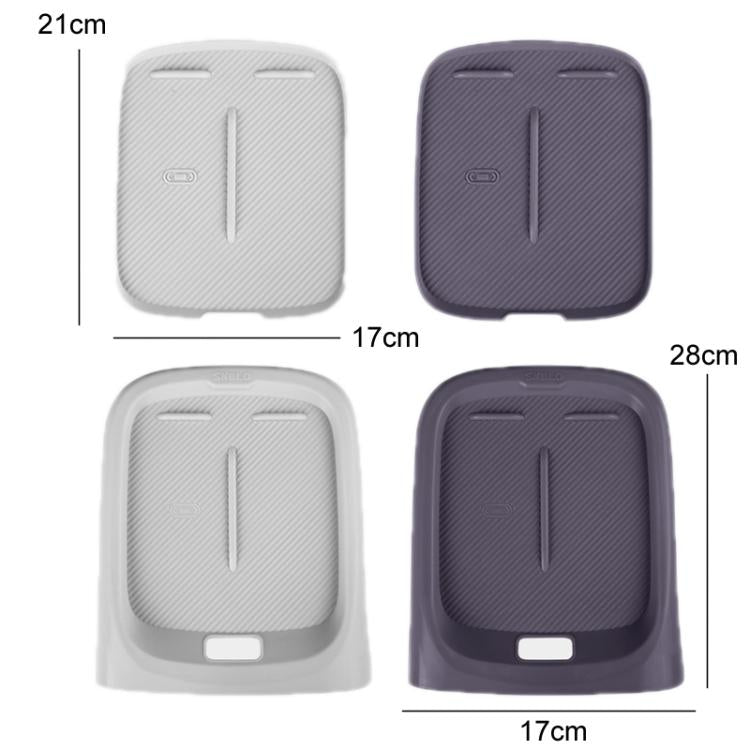 Silicone anti-slip charging mats showing purple and gray half/full coverage options, 4-pack view