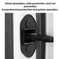Black silicone door limiter protective cover, fitted on car door edge