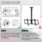 White roof magnetic bracket system with durable mounting arms and posts