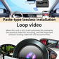 Installed screenless dash camera with interior screen and rear camera