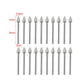 120 Mesh Pointed Diamond Grinding Head Diamond Fine Sanding Rod Jade Engraving Grinding Heads, 20pcs Pointed