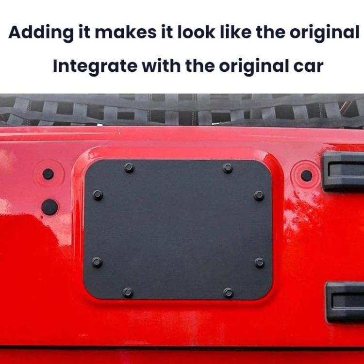 For Jeep Wrangler JK Exhaust Cover Tailgate Trim
