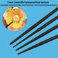 Pair of black pottery texture sculpting pens with ribbed handles