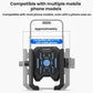 Telescopic bike phone holder front cradle for phones with or without a case