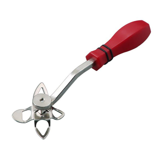 Red and silver car glass rubber strip installation tool with star clamp head