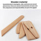 Wooden carving tools set with a serrated blade and leaf-shaped pieces
