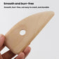 Wooden carving paddle tool with round finger hole and smooth deburred edge