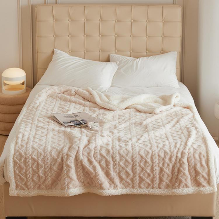 Thick Winter Taffeta Fleece Blanket Coral Fleece Sofa Blanket, 100x150cm, 120x200cm, 150x200cm, 180x200cm, 200x230cm