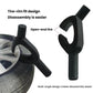 Black open-ended tire bead breaker pry tool with multi-angle fork