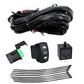 UTV turn signal wiring harness kit with black wire bundle, turn switch, relay, and leads