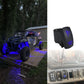 UTV signal light switch wiring harness kit, black rocker switch with blue icon