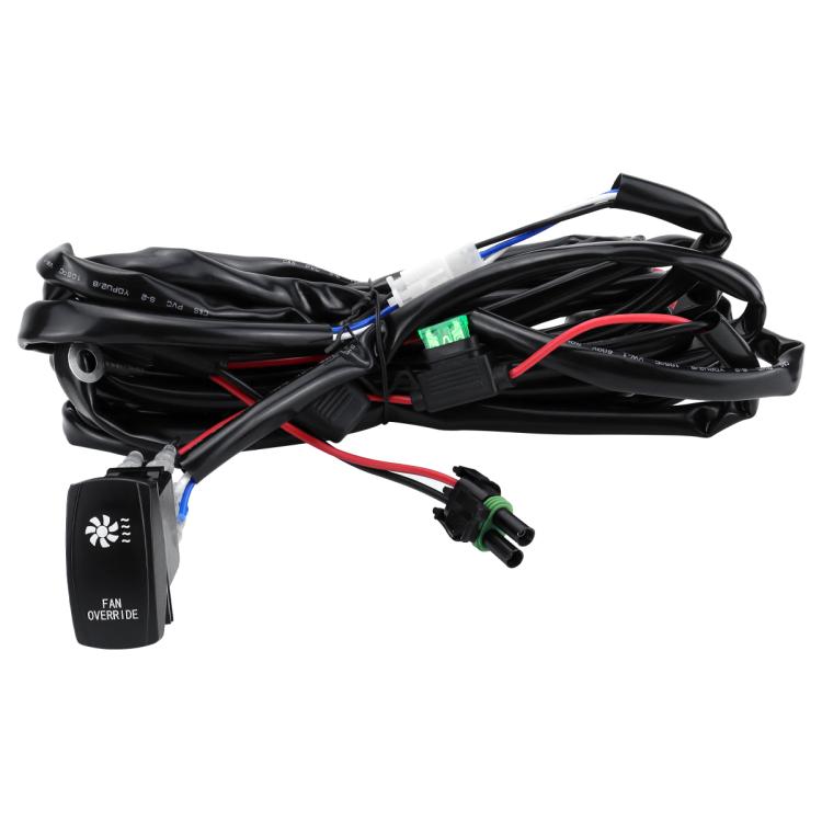 UTV Cooling Waterproof Fan Harness Switch Kit