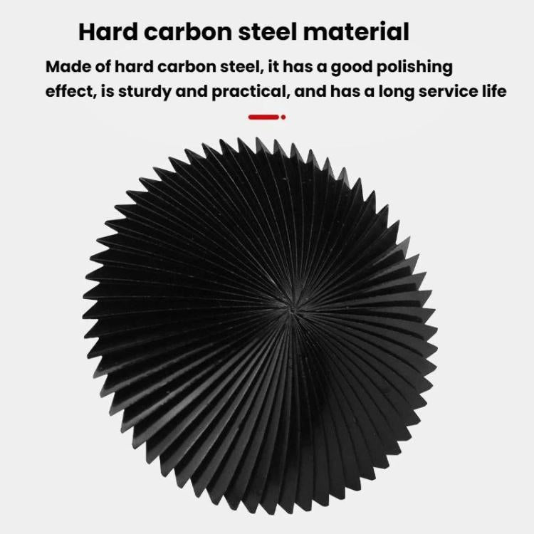 Black hard-tooth milling cutter grinding disc, circular serrated teeth