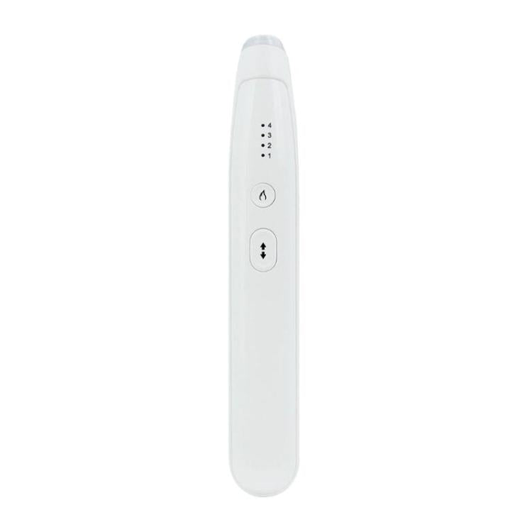 Portable infrared anti-itch pen with control buttons on a white handheld body