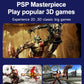 Retro game console banner highlighting 2D and 3D classic game play