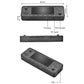 Black handheld wireless game console with screen, controls, USB port, and TF card slot