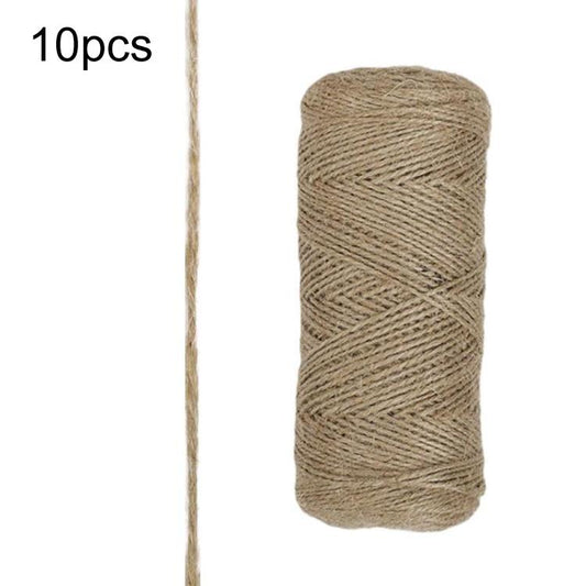 10pcs DIY Hand-Woven Hemp Rope Decoration Materials, 0.001x100m, 0.0015x100m, 0.0015x200m