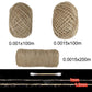 Three hemp rope length options shown, spools and thickness indicator