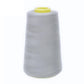 Polyester sewing thread spool, light gray color, fine thread wound on cone