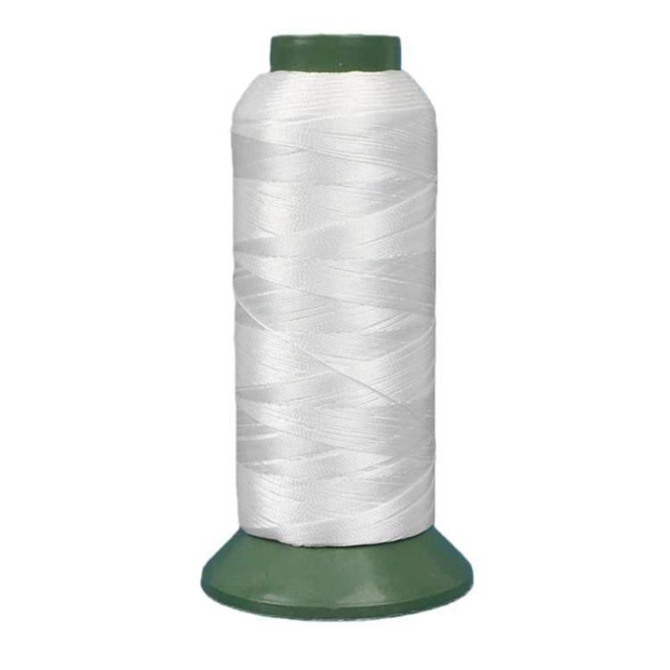 Nylon sewing thread spool, white 300D3 weight, household craft use
