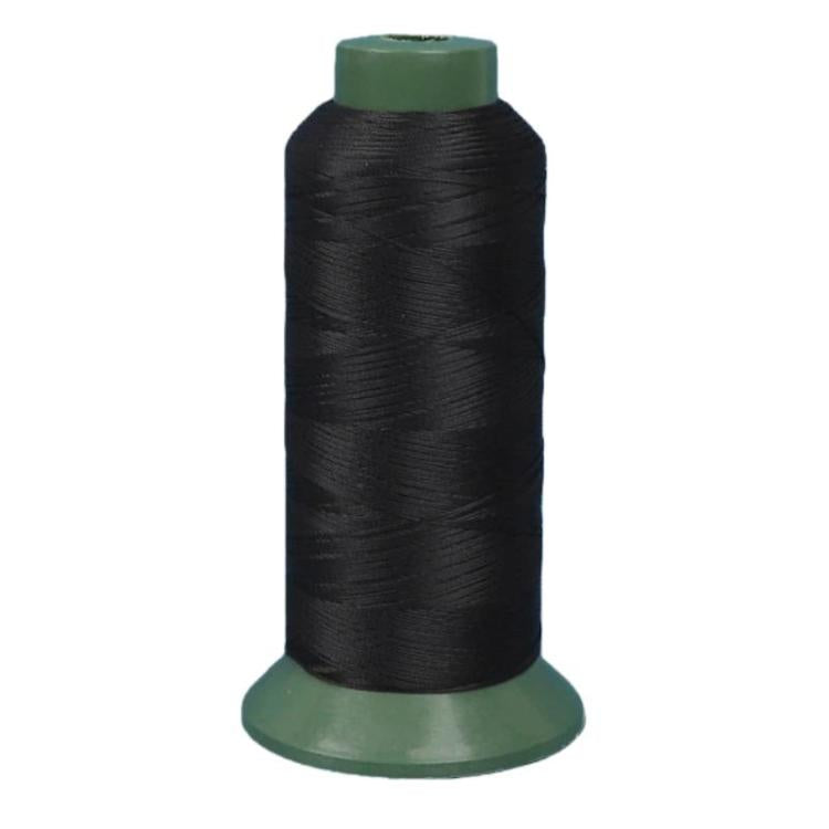 Nylon sewing thread spool, black 420D3 weight, household craft use