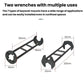 2pcs Multi-function Faucet Installation Wrench Sink Pipe Angle Valve Installation Repair Removal Tool, A Small+B Large